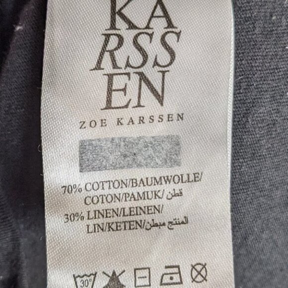 [Revolve] Zoe Karssen | Black Lace-up Tee - Picture 8 of 9